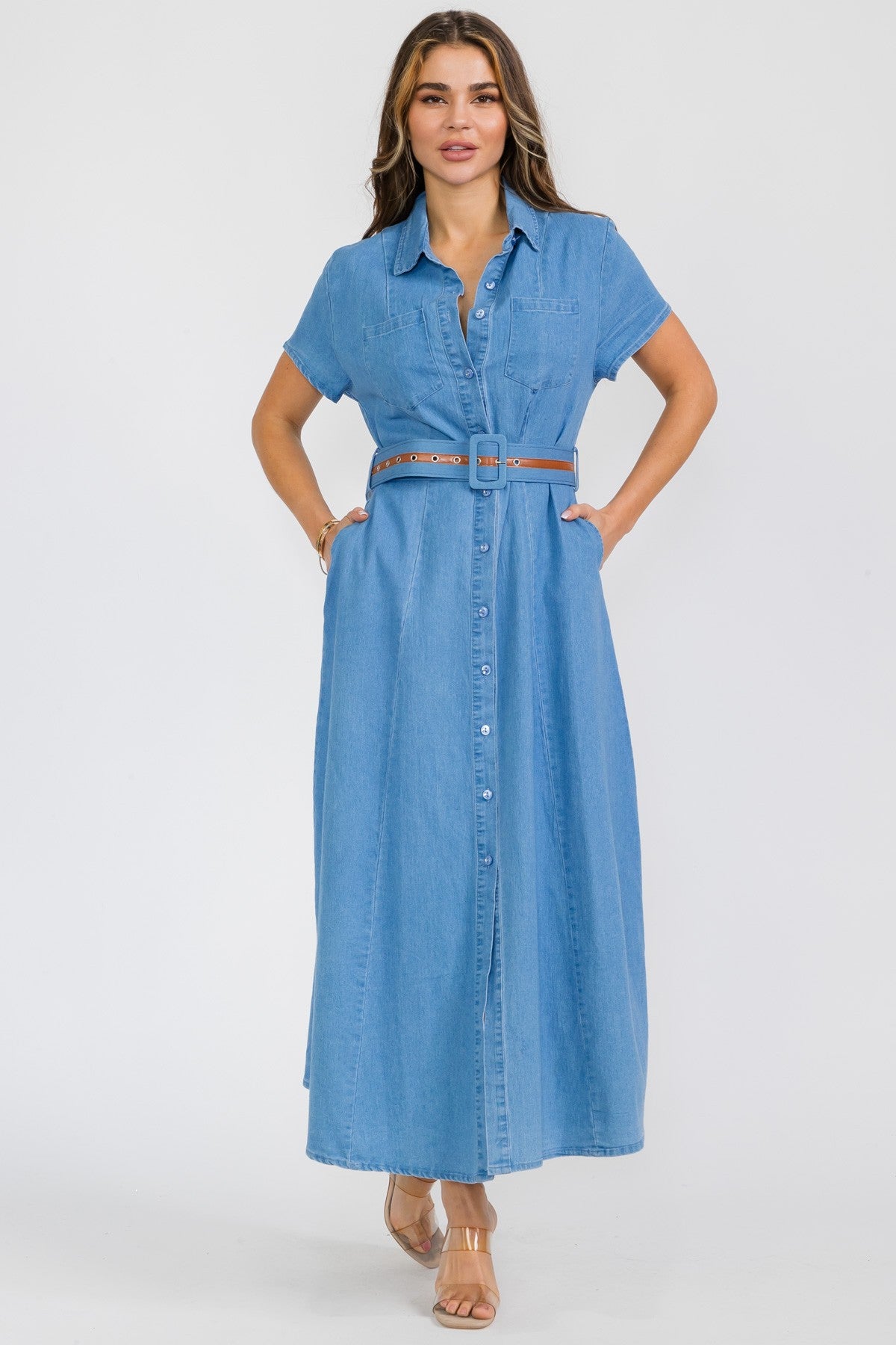 Marisol Denim Maxi Dress