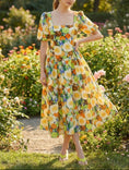 Load image into Gallery viewer, Clarisse floral yello dress
