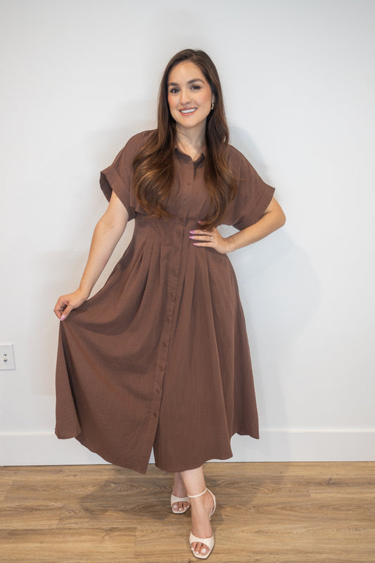 Espresso Midi Dress