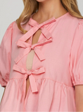 Load image into Gallery viewer, Blush bow babe top
