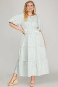 Load image into Gallery viewer, ARIA SOFT BLUE DRESS-PLUS
