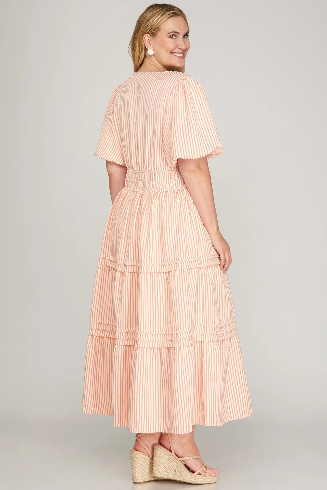 ARIA SOFT PINK DRESS-PLUS