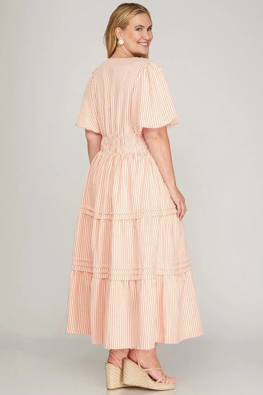 ARIA SOFT PINK DRESS-PLUS