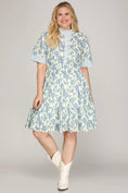 Load image into Gallery viewer, delilah plus blue dress
