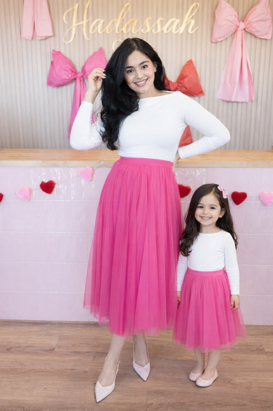 Ivy Pink Skirt (MOMMY & ME)