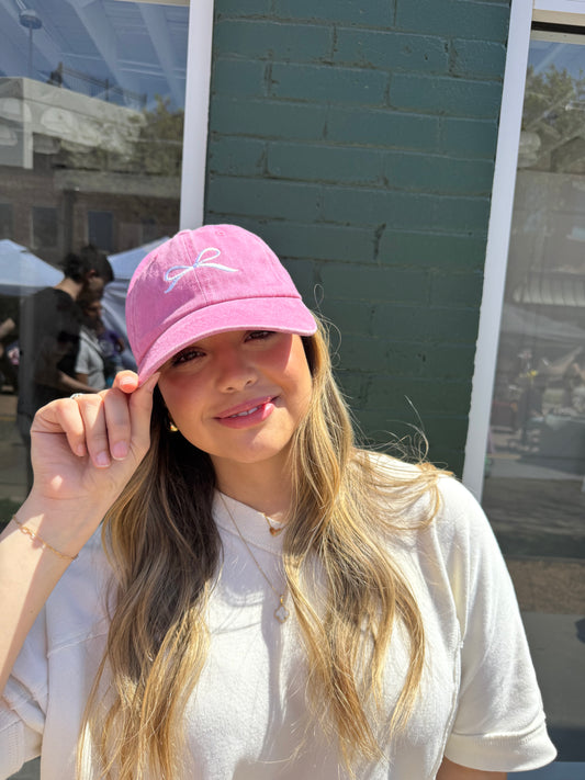 White Bow Hat