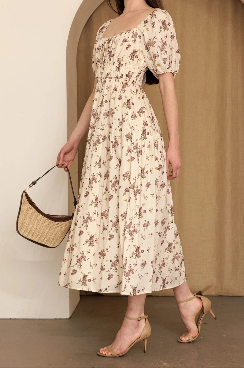 Beatrice floral midi dress