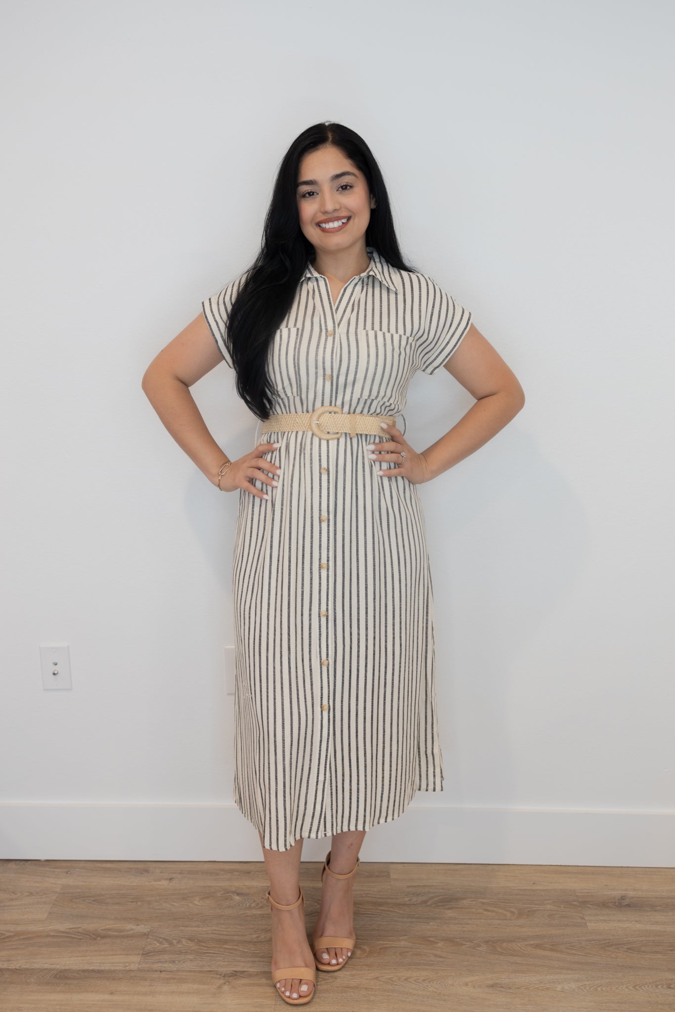 Larissa Black Midi Dress