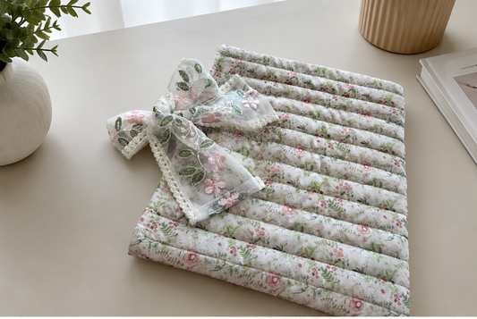 Libby cream floral tie bible cover