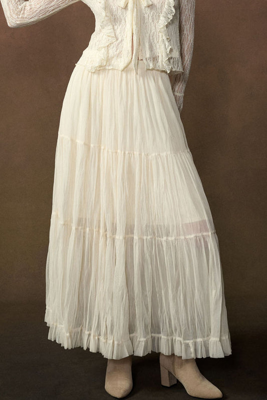 clara tulle maxi skir