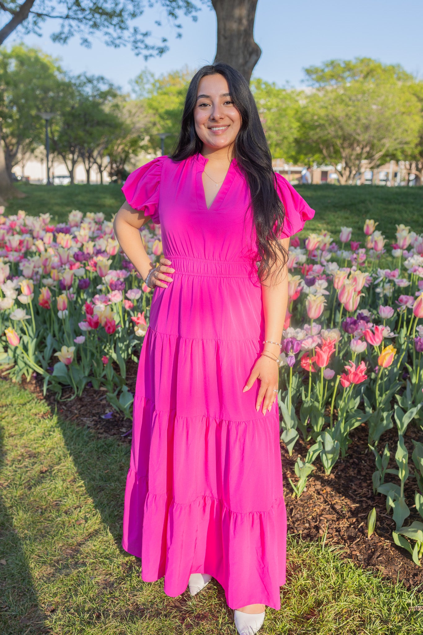 Danna Magneta Maxi Dress