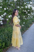 Load image into Gallery viewer, Mellanie Yellow Midi Dress
