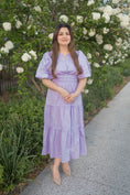 Load image into Gallery viewer, Mellanie Lilac Midi Dress
