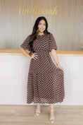 Load image into Gallery viewer, Ella espresso midi dress
