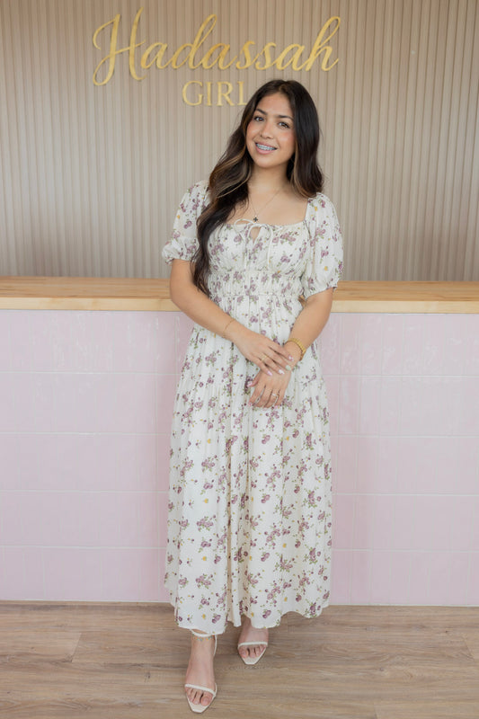 Beatrice floral midi dress