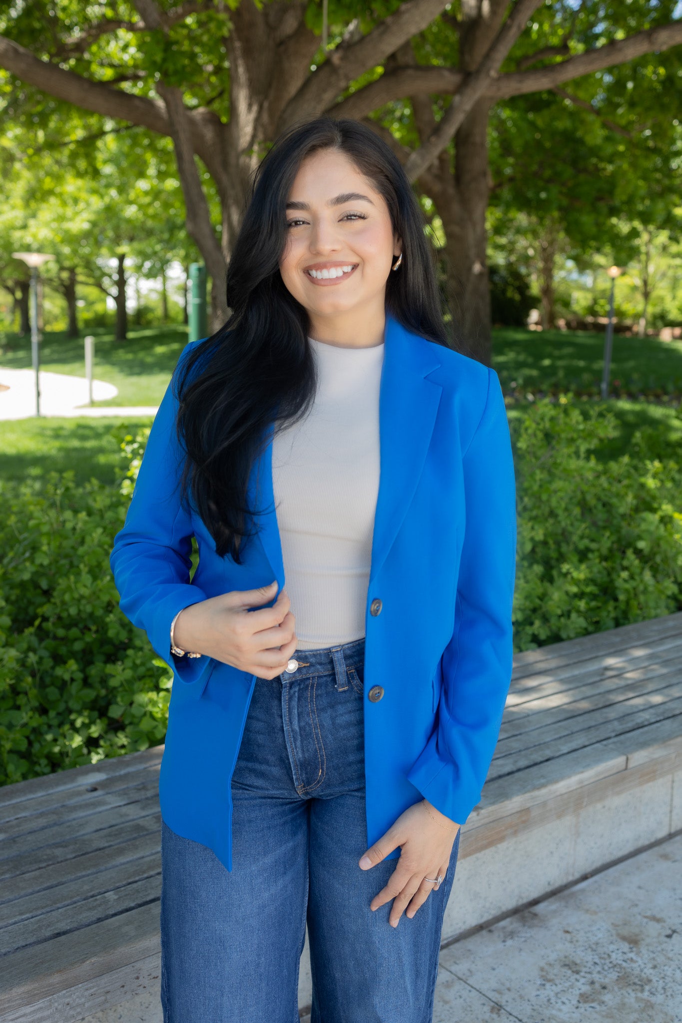 Elsa Azure Blazer