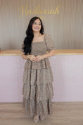 Load image into Gallery viewer, Brianna latte garden dress
