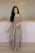 Load image into Gallery viewer, Brianna latte garden dress
