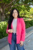 Load image into Gallery viewer, Elsa Fushia Blazer
