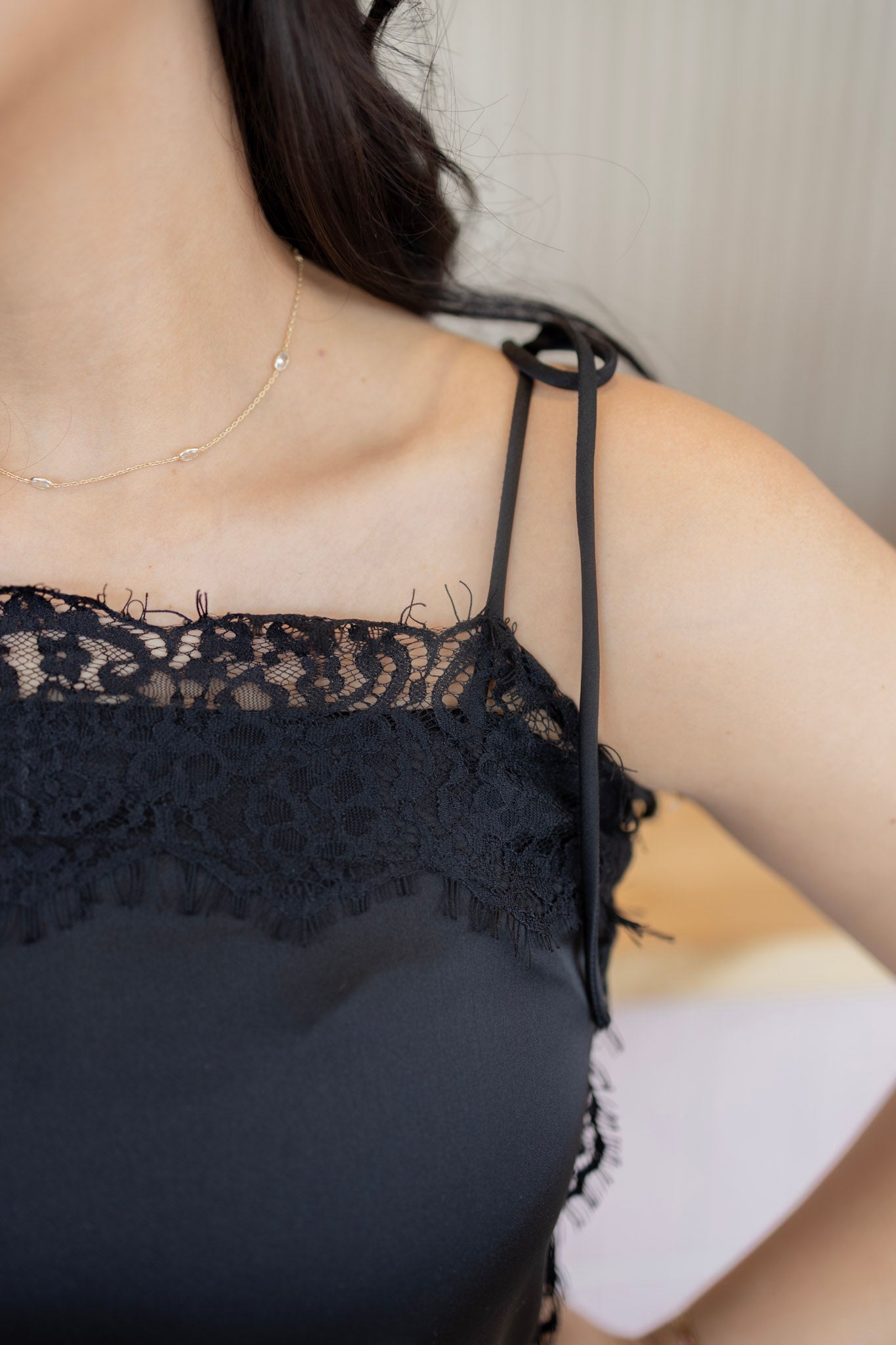 Luciana lace black top