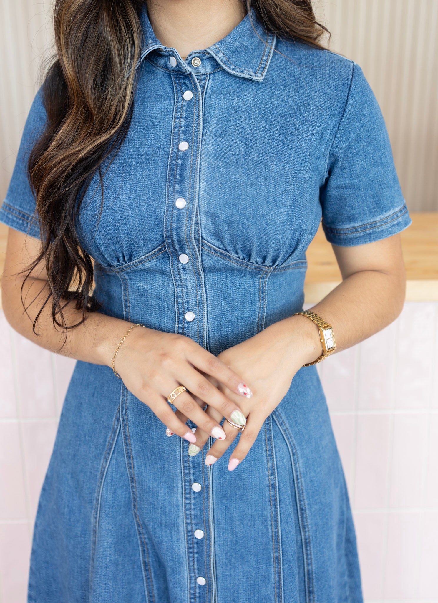 Gabby blue denim dress