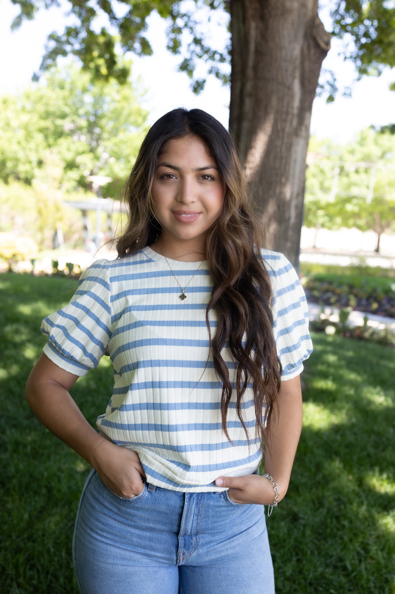 Hanna Blue Blouse