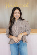 Load image into Gallery viewer, camellia brown blouse
