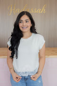 Load image into Gallery viewer, Penelope cream lace top
