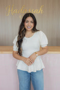 Load image into Gallery viewer, Arielle cream blouse

