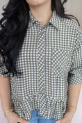 Load image into Gallery viewer, camellia olive blouse
