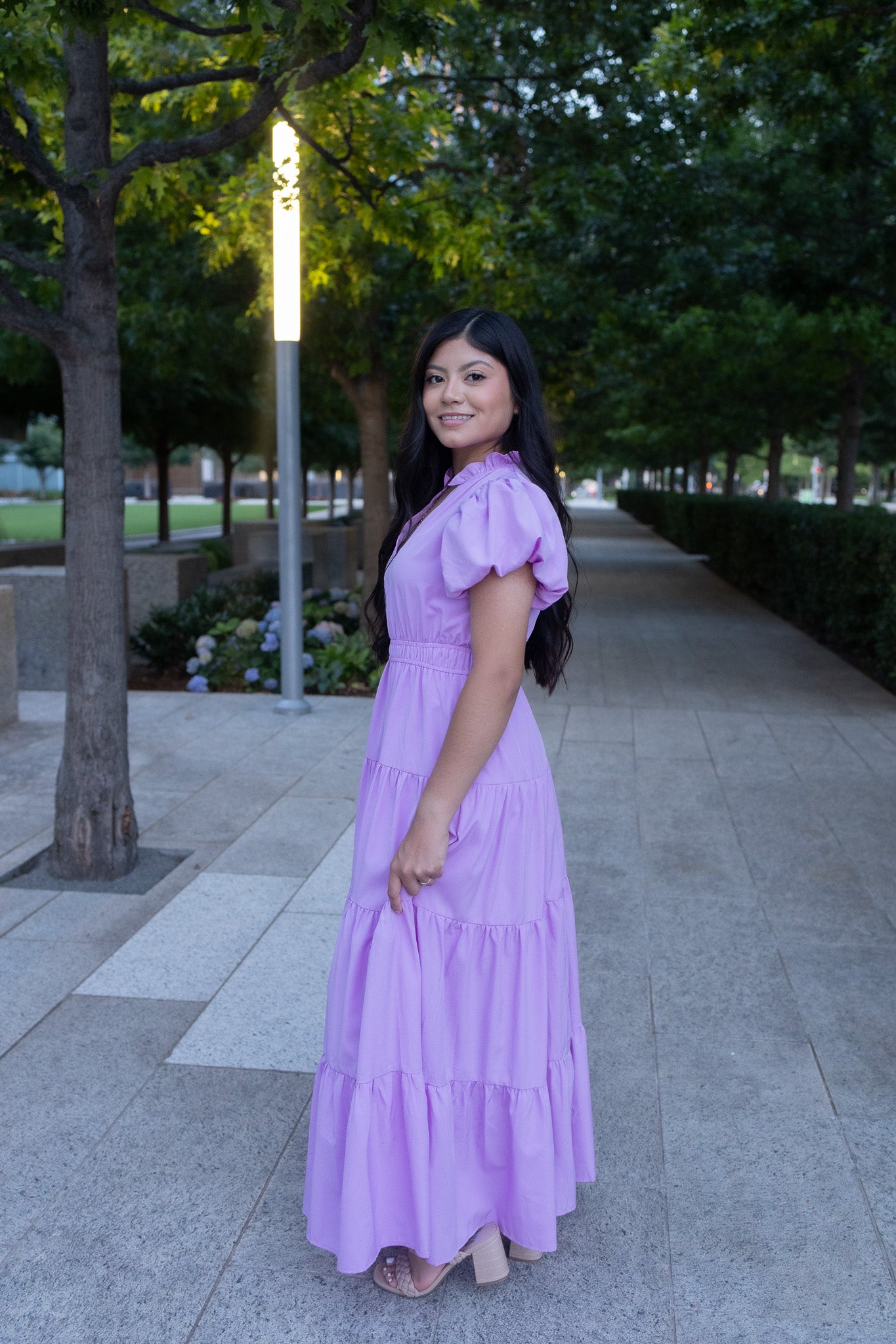Danna lilac Maxi Dress