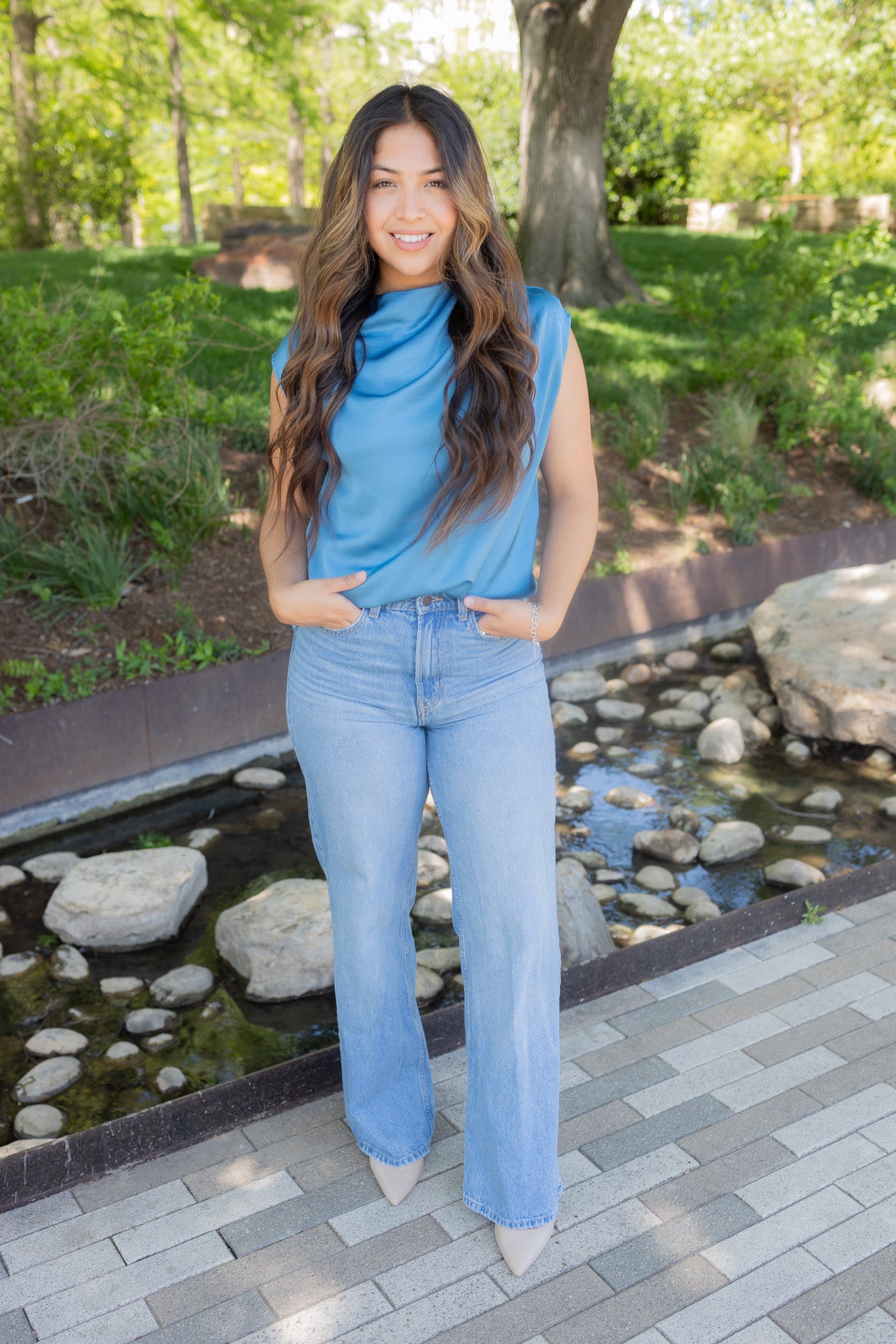 Katie Turquoise Blouse