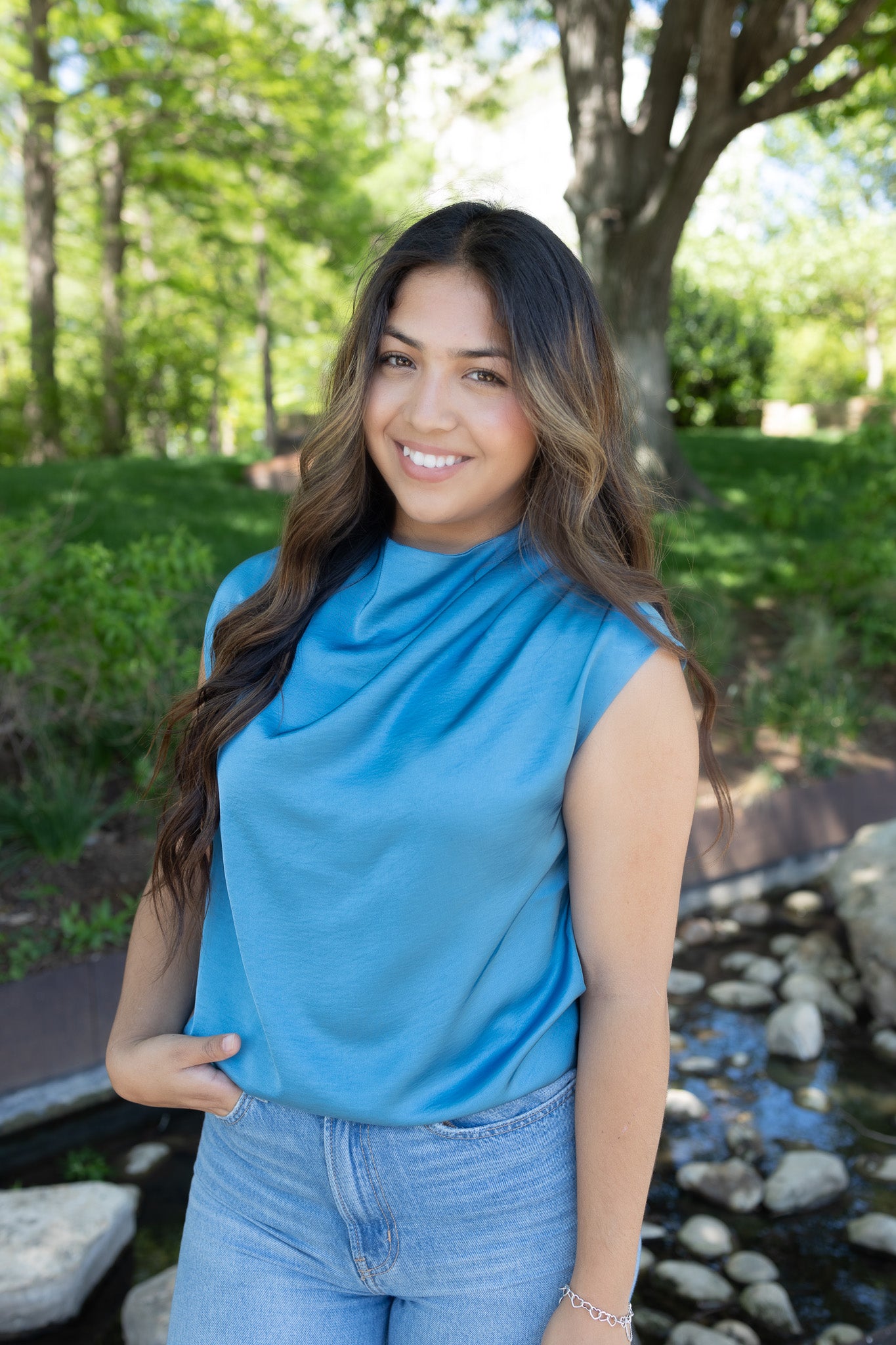 Katie Turquoise Blouse