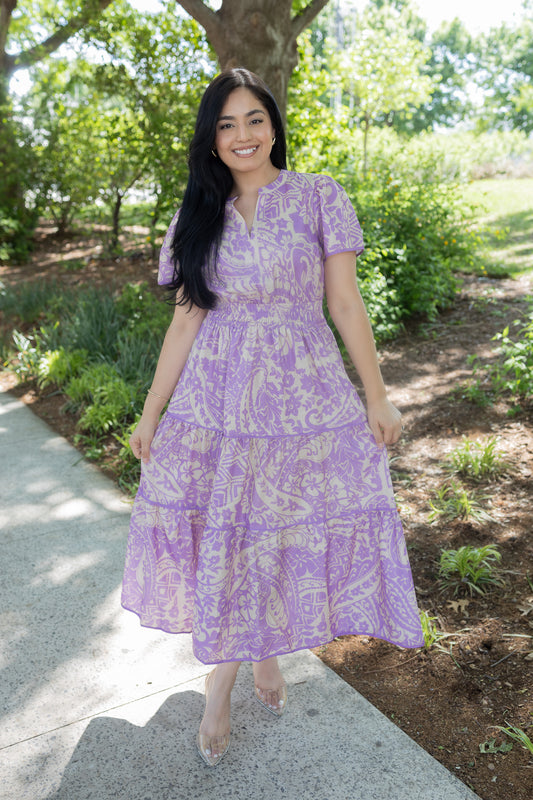 Ava Lavender Maxi Dress