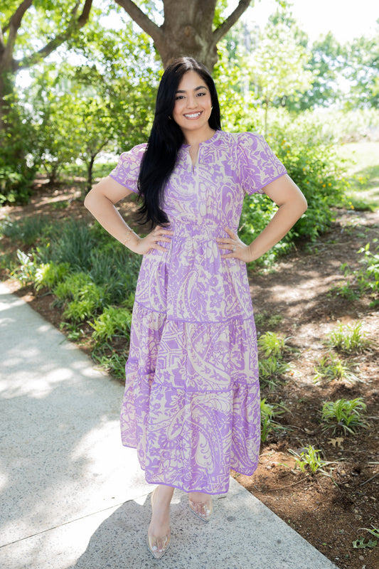 Ava Lavender Maxi Dress