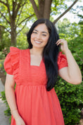 Load image into Gallery viewer, Amanda Tomato Midi Dress

