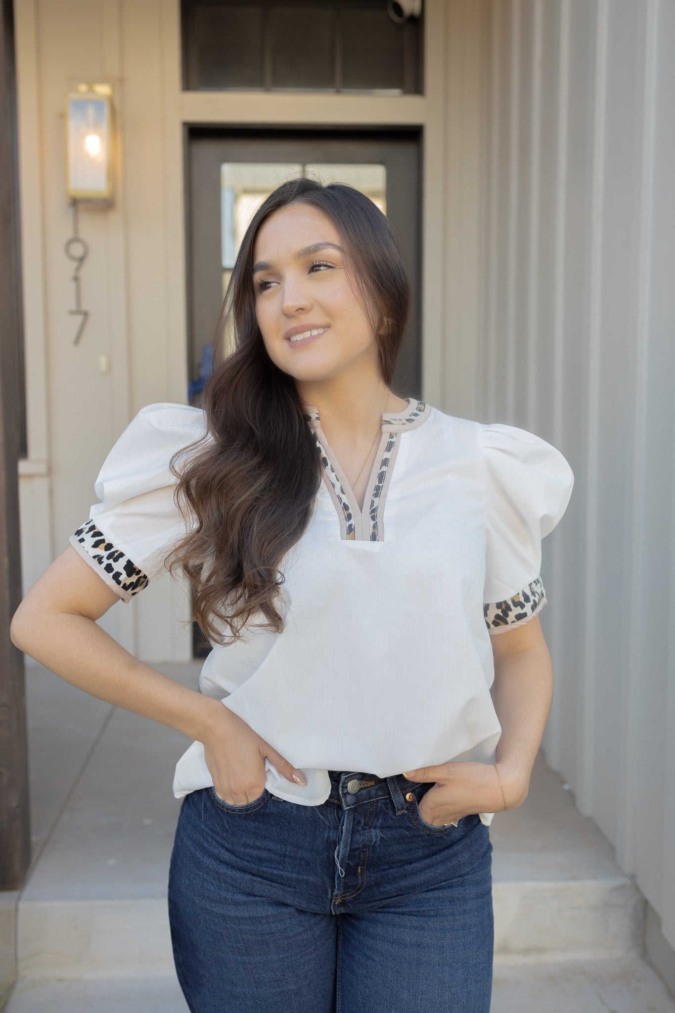 Nancy White Blouse