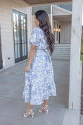 Load image into Gallery viewer, Jasmine Blue Midi Dress
