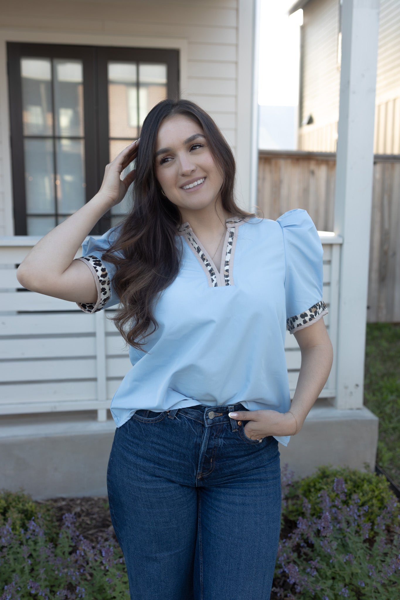 Nancy Blue Blouse