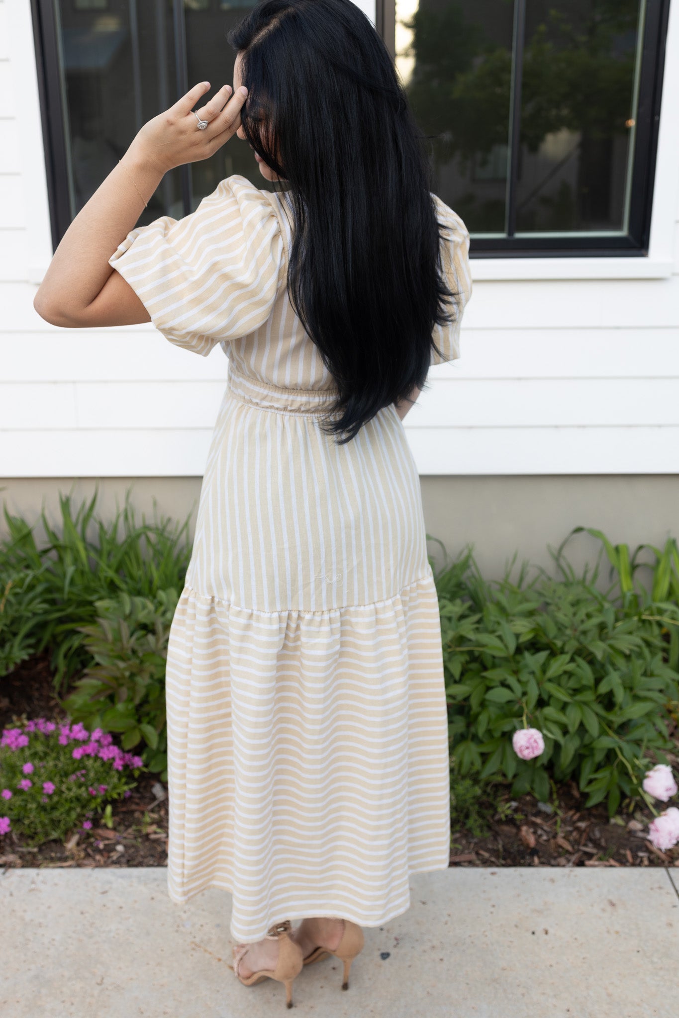 Aranza Yellow Midi Dress