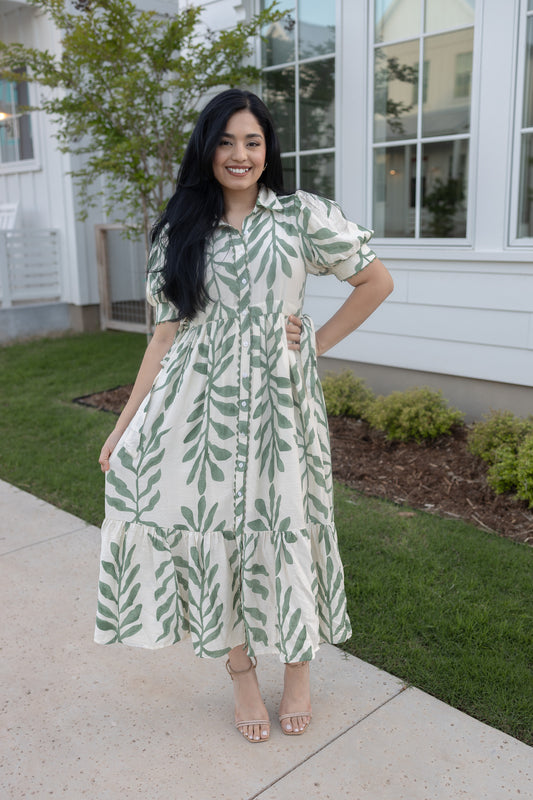 Sheilaa Green Maxi Dress