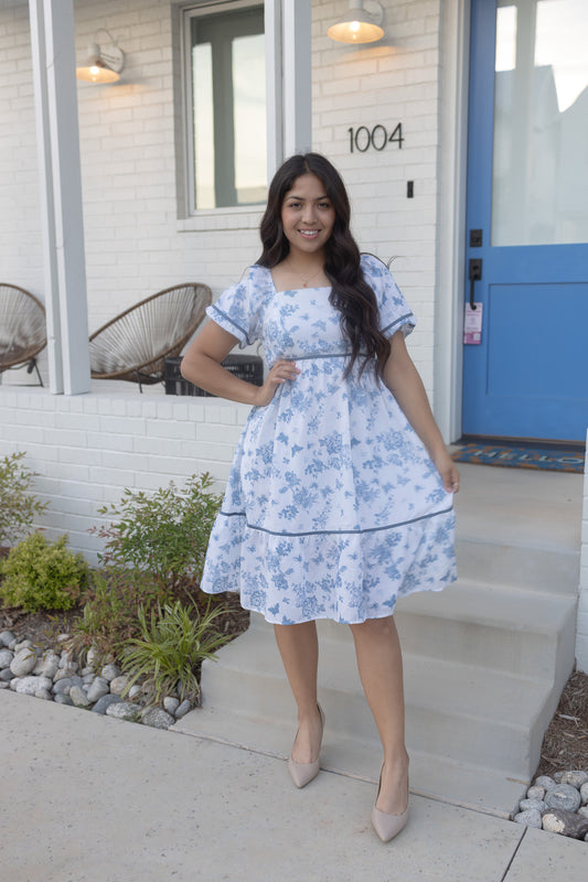 Doll Blue Midi Dress