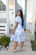 Load image into Gallery viewer, Doll Blue Midi Dress
