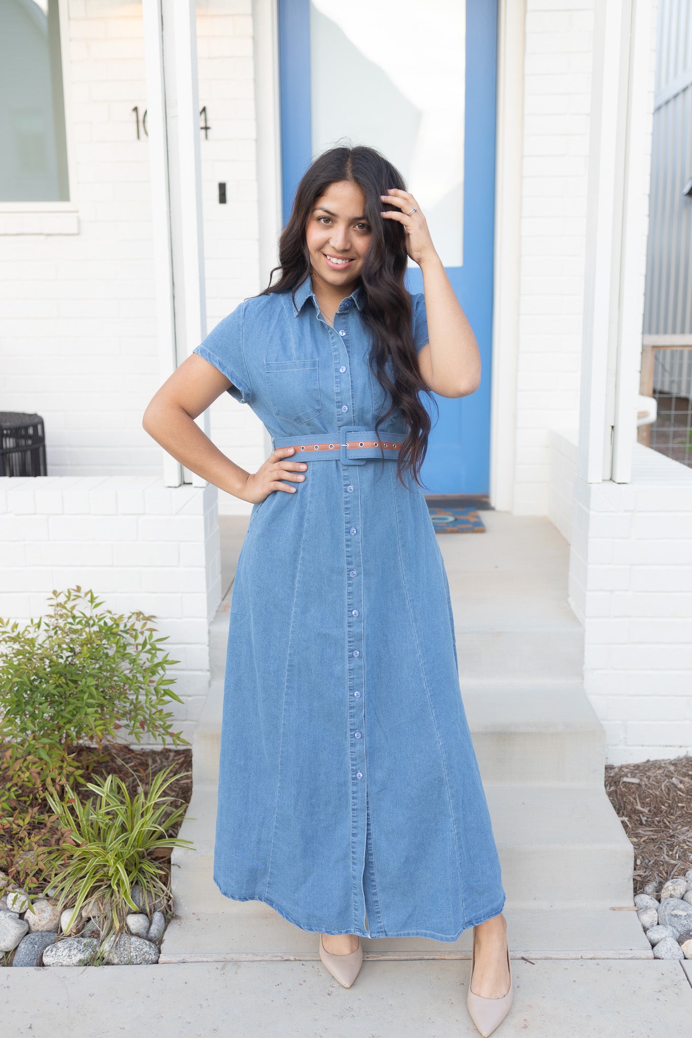 Marisol Denim Maxi Dress