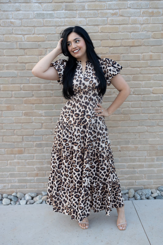 Danna Leopard Maxi Dress