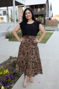 Load image into Gallery viewer, Coffee Brown Midi Skirt
