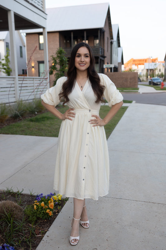 Alice Ivory Midi Dress