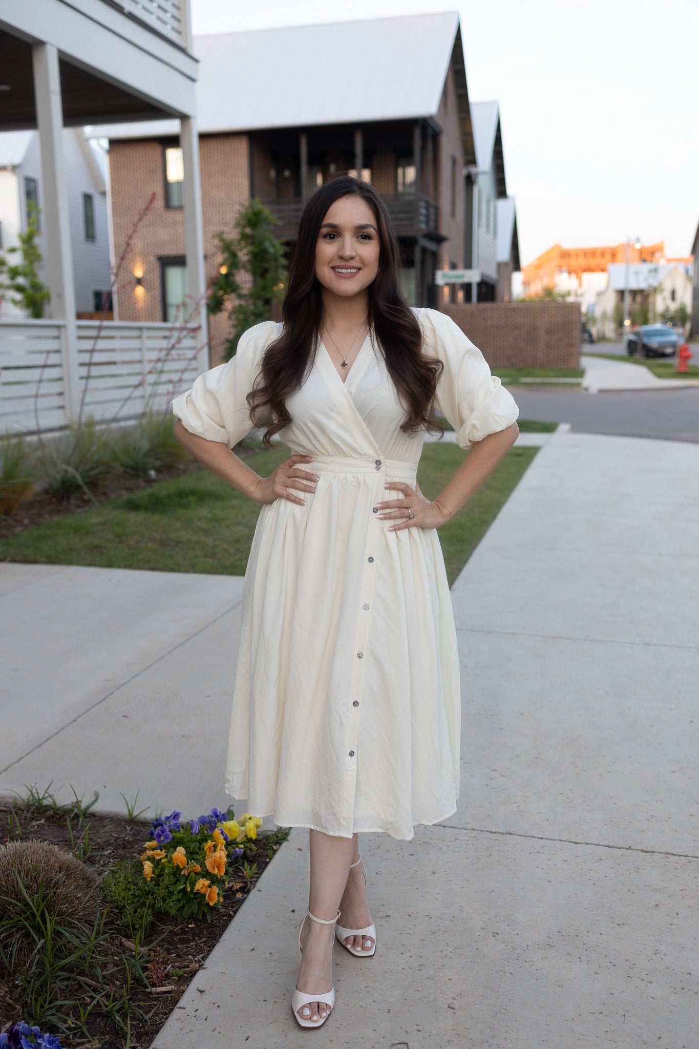 Alice Ivory Midi Dress