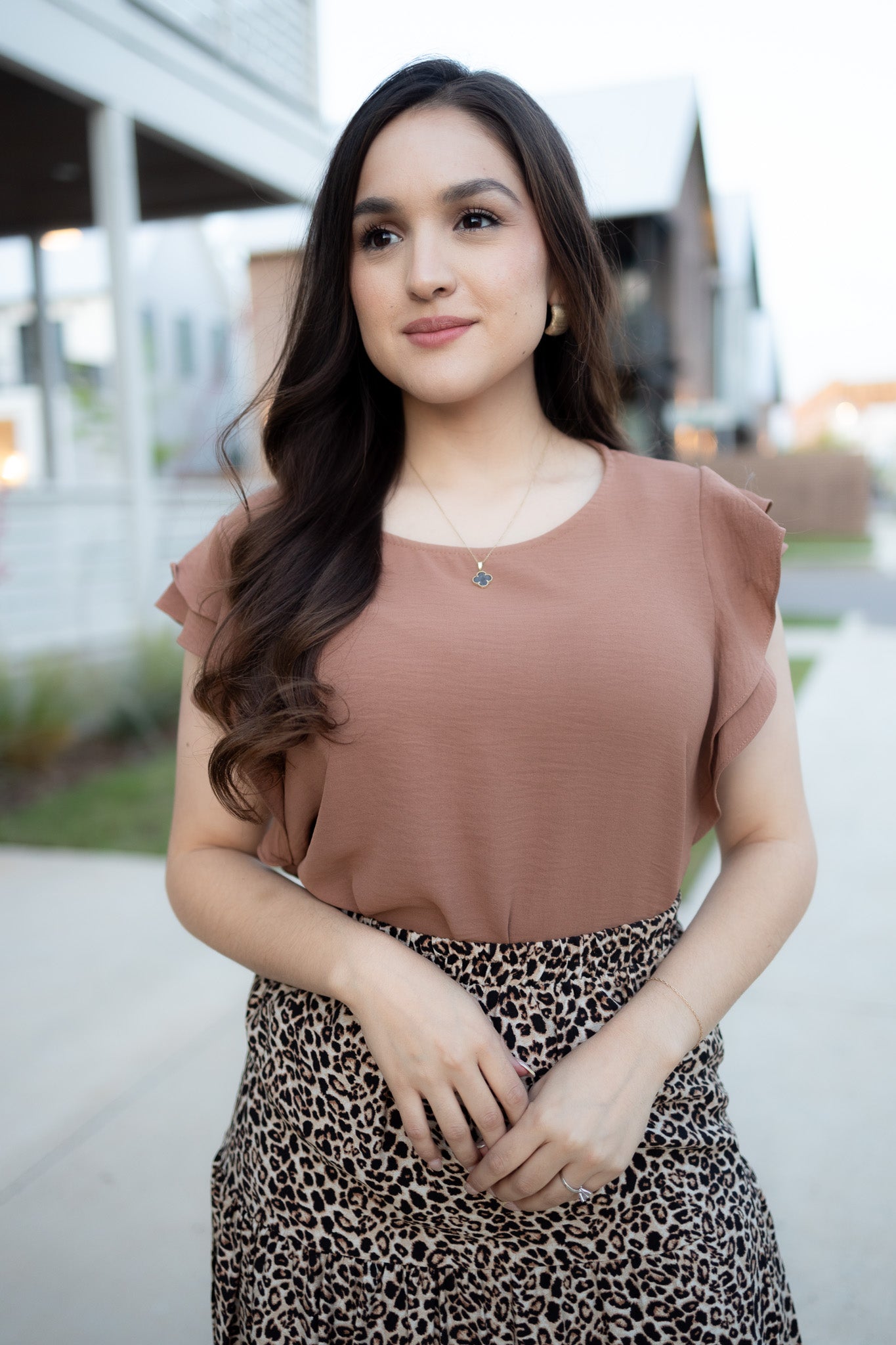 Dannia Brown Blouse