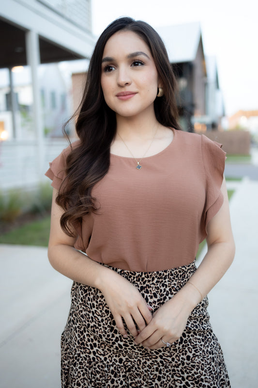 Dannia Brown Blouse